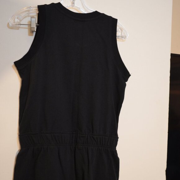 NIKE (WT) Black Romper Shorts 1/2 Front Snaps Cotton Sleeveless Girls Junior XL - Picture 11 of 12